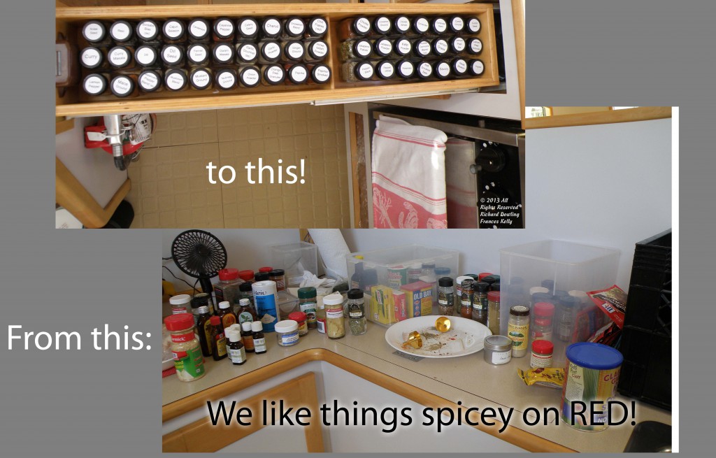 Organizing spices