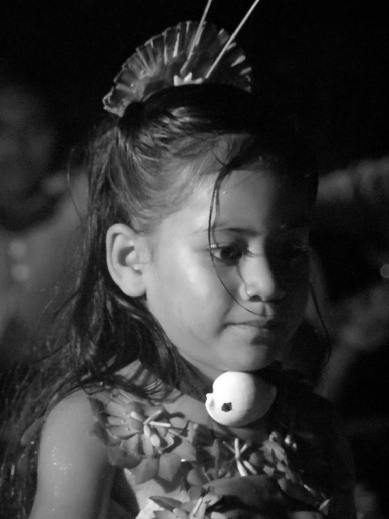 One of the dancers at our evening on Utalei Island. (She's 4 years old)