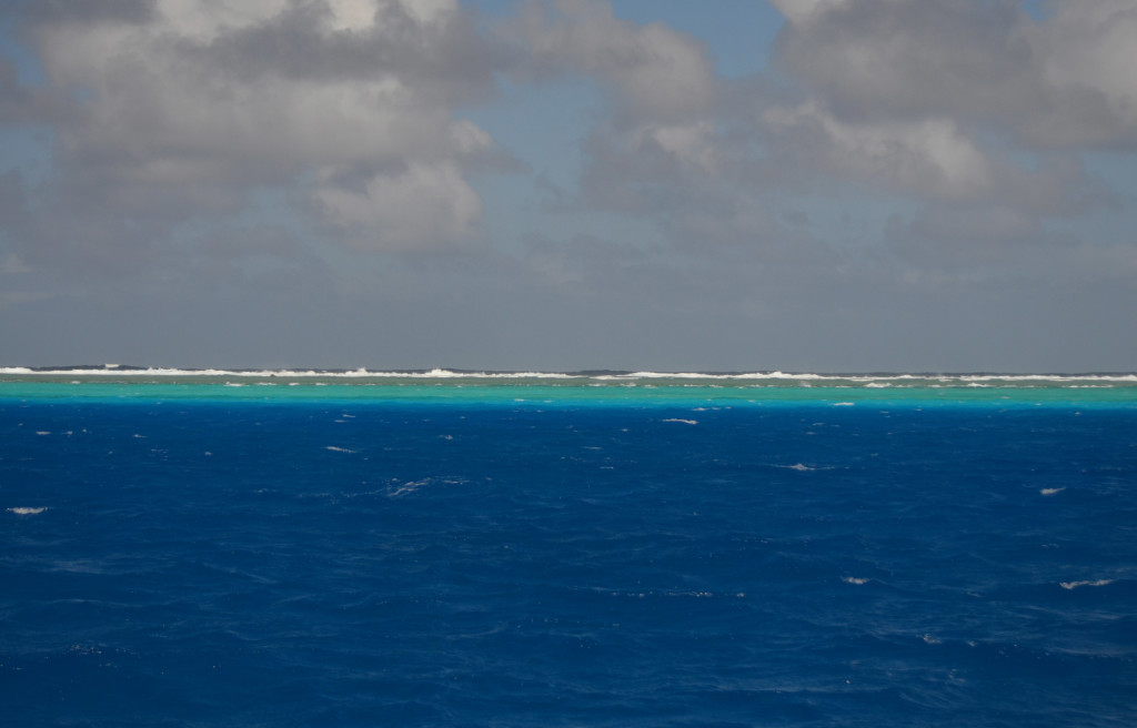 Minerva Reef - 360 degrees of reef and ocean - no land or trees in sight. We were there 2 days.