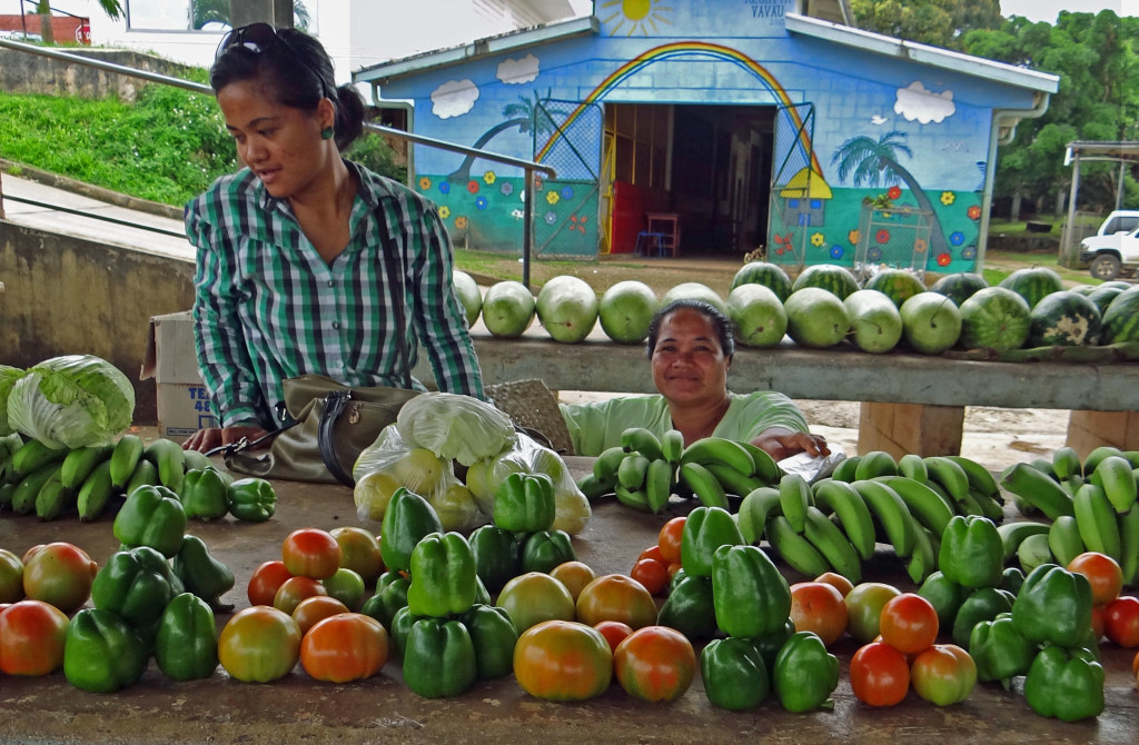 The market in Neiafu, Vava'u, Tonga